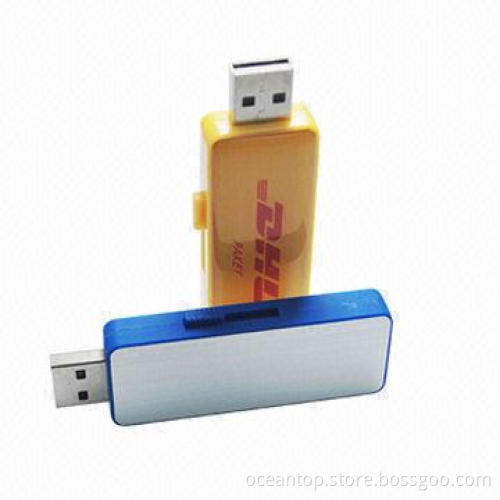 Slide USB Flash Drive with 1GB to 64GB Capacity